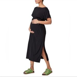 HATCH Collection The Jersey Sona Dress Black Pregnancy Maternity Size Medium (2)